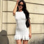 Ophelia Cable Knit Ruffle Mini Dress