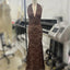 Evadne Vintage Brown Lace Halter Maxi Dress