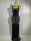 Francesca Tassel Halter Bandage Midi Dress