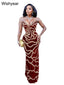 Alessia Sequin Strapless Maxi Dress