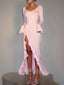 Nerissa Ruffled Long-Sleeve Bodycon Maxi Dress