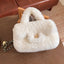 Alba Lamb-Wool Square Crossbody Bag