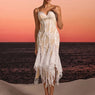 Ivory Sirène Lace Maxi Dress