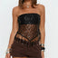 Raven Noir Sequin Mesh Festival Top One-piece