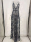 Rosamund Sequin Spaghetti-Strap Maxi Dress