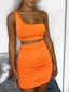 Fiora One-Shoulder Cutout Bodycon Mini Dress