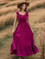 Calliope Ruffled Backless A-Line Maxi Dress