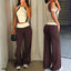 2PCS Pad Workout Sports Bra Vest Women Yoga Set Outfits High Waist Butt Straight Leg Wide Pant Fitness Gym Athletic Wear XP288