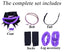 Purple Mischief Hooded Jumpsuit Costume One-piece