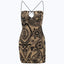 Ravenna Lace-Strap Cutout Mini Dress