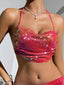 Elowena Metal-Rhinestone Backless Mini Dress