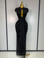 Vesper Sheer Mesh Cutout Bodycon Maxi Dress