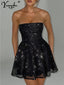 Adeline Mesh Strapless Mini Dress