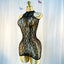Sable Fishnet Beach Cover-Up Mini Dress