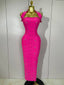 Giselle Rhinestone Pearl Bodycon Maxi Dress