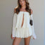 Marcela Off-Shoulder Chiffon Romper One-piece