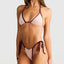 Isla Mocha Contrast Trim Swimwear Two-piece