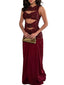Reina Sequin Cutout Maxi Dress