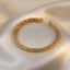 Classic Simple Copper Alloy Gold Color Jewelry Bracelets
