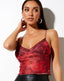 Y2K Floral Print Lace Cami Top Sexy Mesh Sheer Transparent Spaghetti Strap Top Sleeveless Streetwear Women Crop Tops 2023