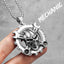 Axelle Gear Skull Stainless Steel Necklace