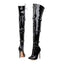 PU high heels over the knee boots thigh high boots