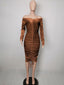 Shoulder Ruched Velvet Sexy Dresse
