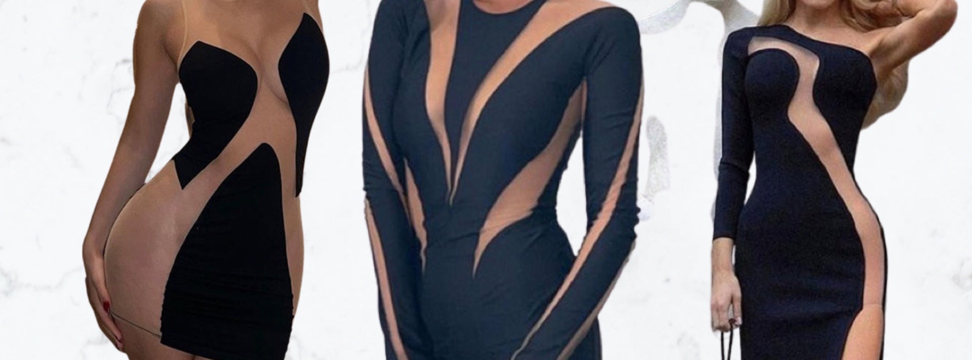 Mesh/Patchwork Dress