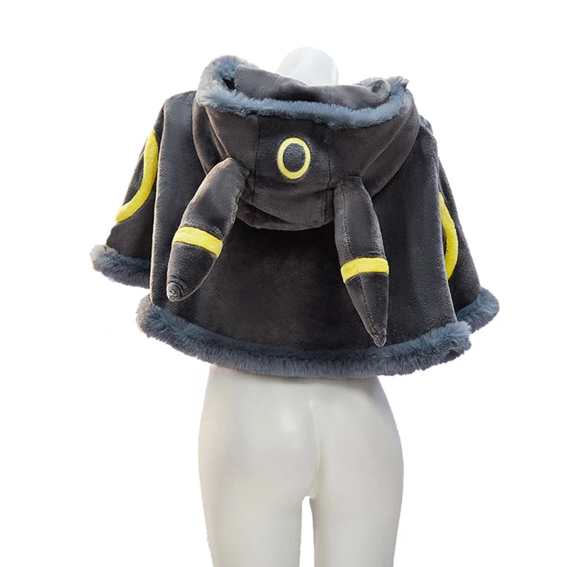 Liora Hooded Fur-Trim Cape & Lace-Up Velvet Cosplay Costume Set