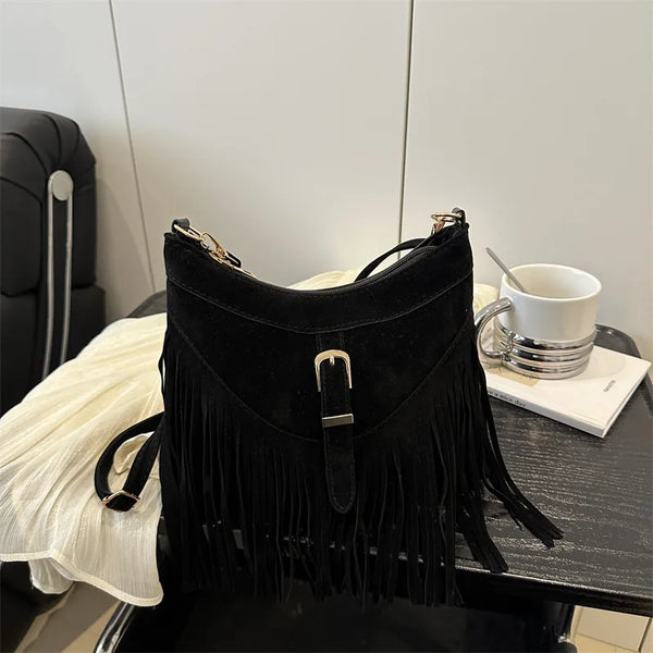 Dakota Fringe Hobo Shoulder Bag