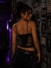 Ophelia Safety Pin Corset Cami One-piece