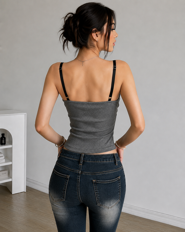 Isabella Lace Trim Cowl Neck Apparel Top