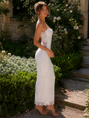 Isla Blanc Lace Maxi Dress