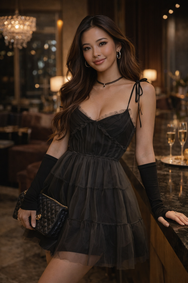 Luna Noir Tulle Fairy Dress