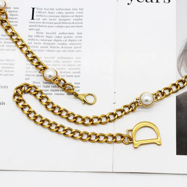 Amalia Bronze-Tone Chunky Link Waist Belly Chain
