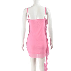 Sienna Sunset Ruffle Mini Dress