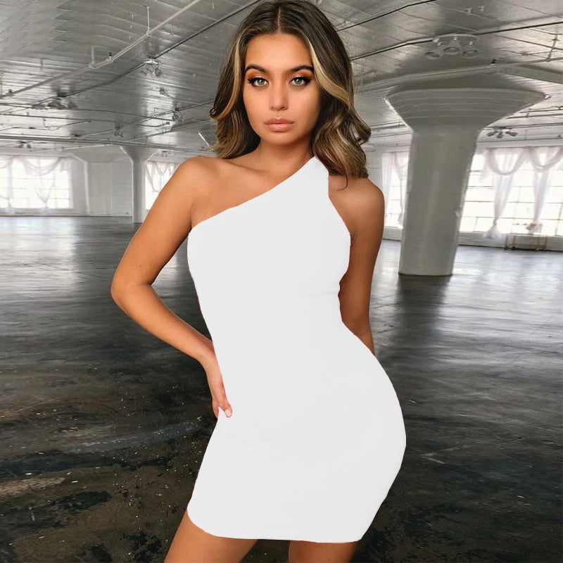 Amaris One-Shoulder Bodycon Mini Dress