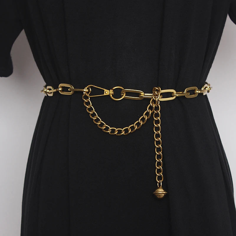 Amalia Bronze-Tone Chunky Link Waist Belly Chain