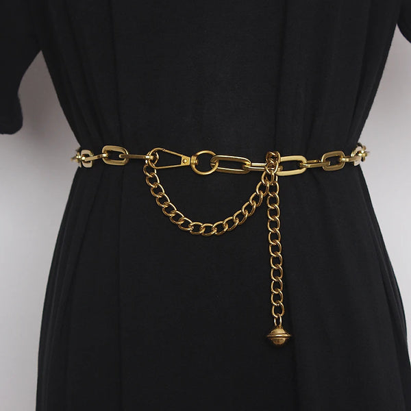 Amalia Bronze-Tone Chunky Link Waist Belly Chain