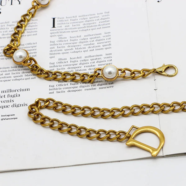 Amalia Bronze-Tone Chunky Link Waist Belly Chain
