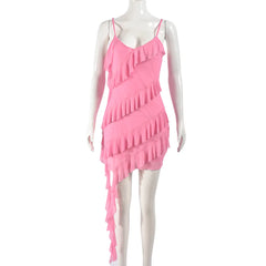 Sienna Sunset Ruffle Mini Dress