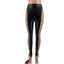 Roxy Faux-Leather Cutout Pencil Pants One-piece