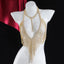 Aurora Crystal Drape Festival Top One-piece