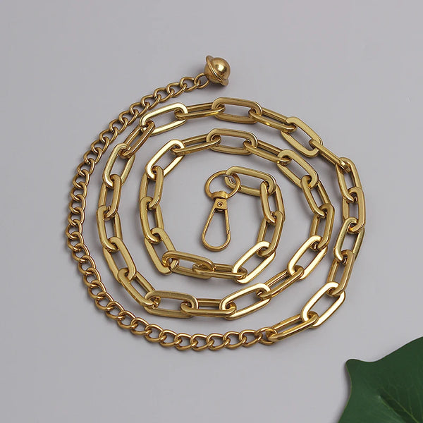Amalia Bronze-Tone Chunky Link Waist Belly Chain