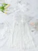 2024 Fashion Sexy Love Split Sexy Sleepwear Suspenders Jumpsuit Nightdress Bow Open T-Back Sexy Embroidery Lingerie
