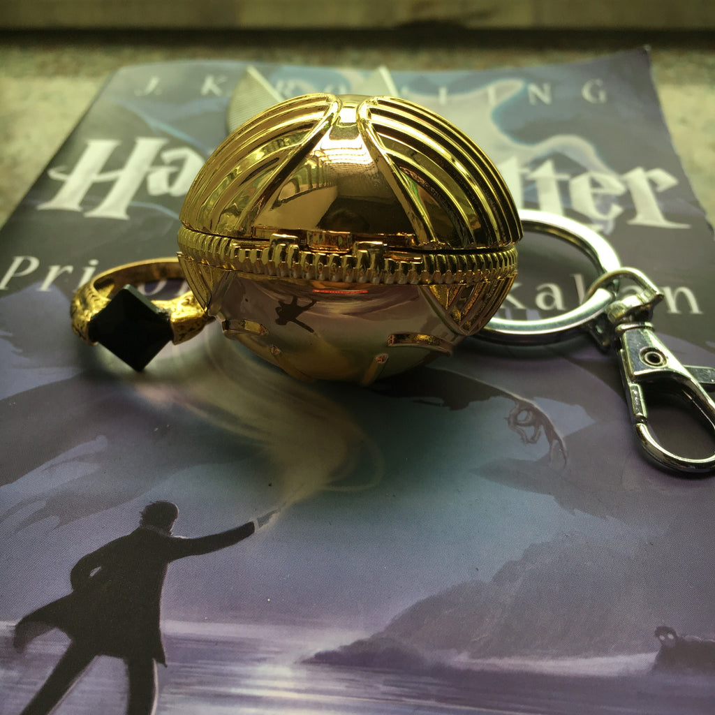 Halloween Cos Game Golden Snitch Keychain Necklace Resurrection Stone Ring Set Used As Proposal Ring Box Birthday Gift
