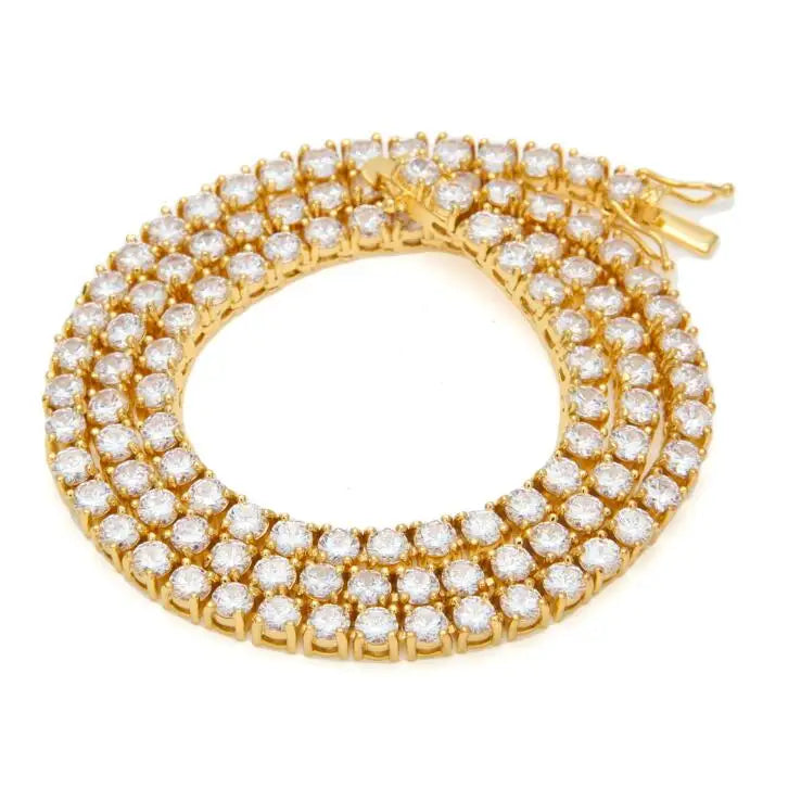 Monaco Cubic Zirconia Tennis Chain Necklace