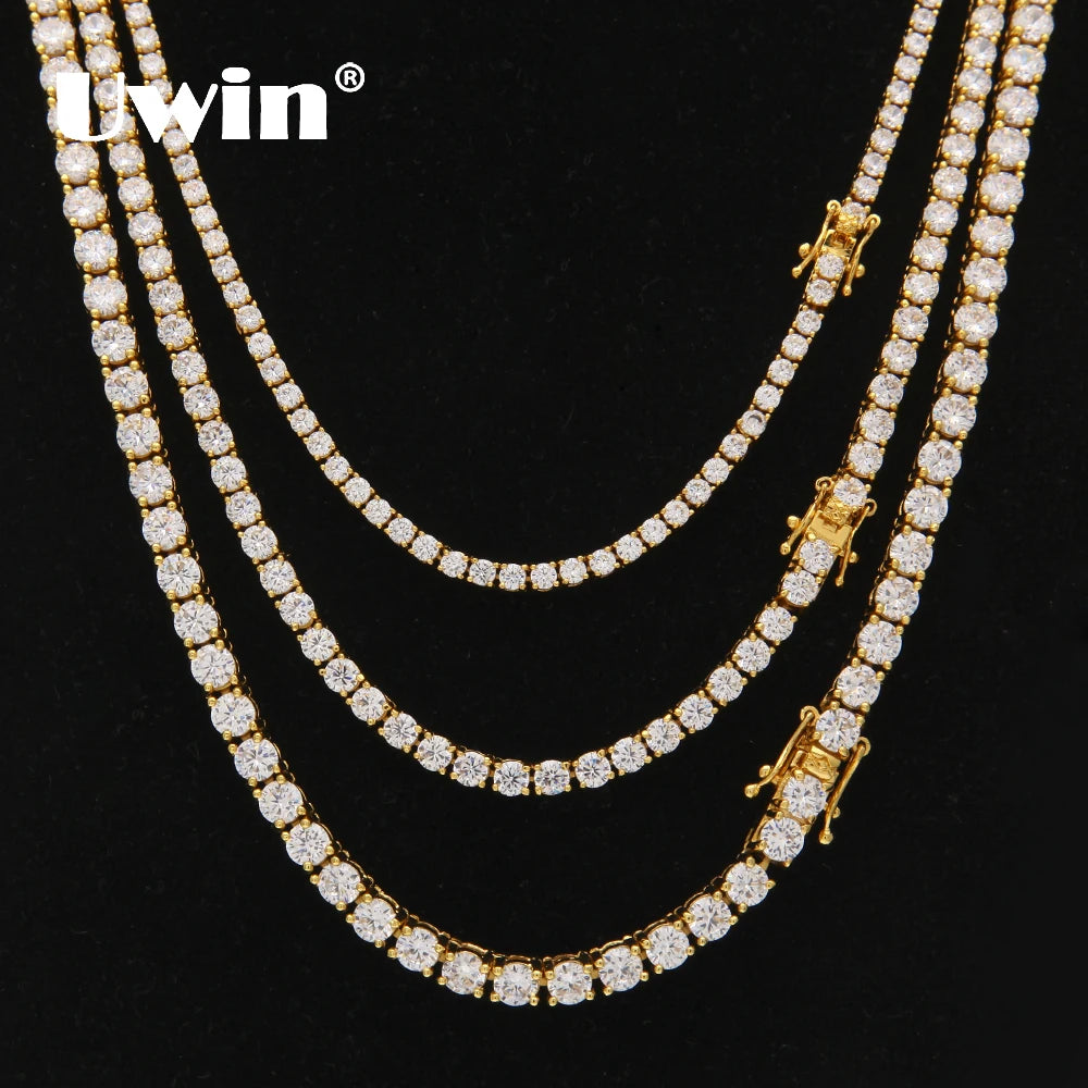 Monaco Cubic Zirconia Tennis Chain Necklace