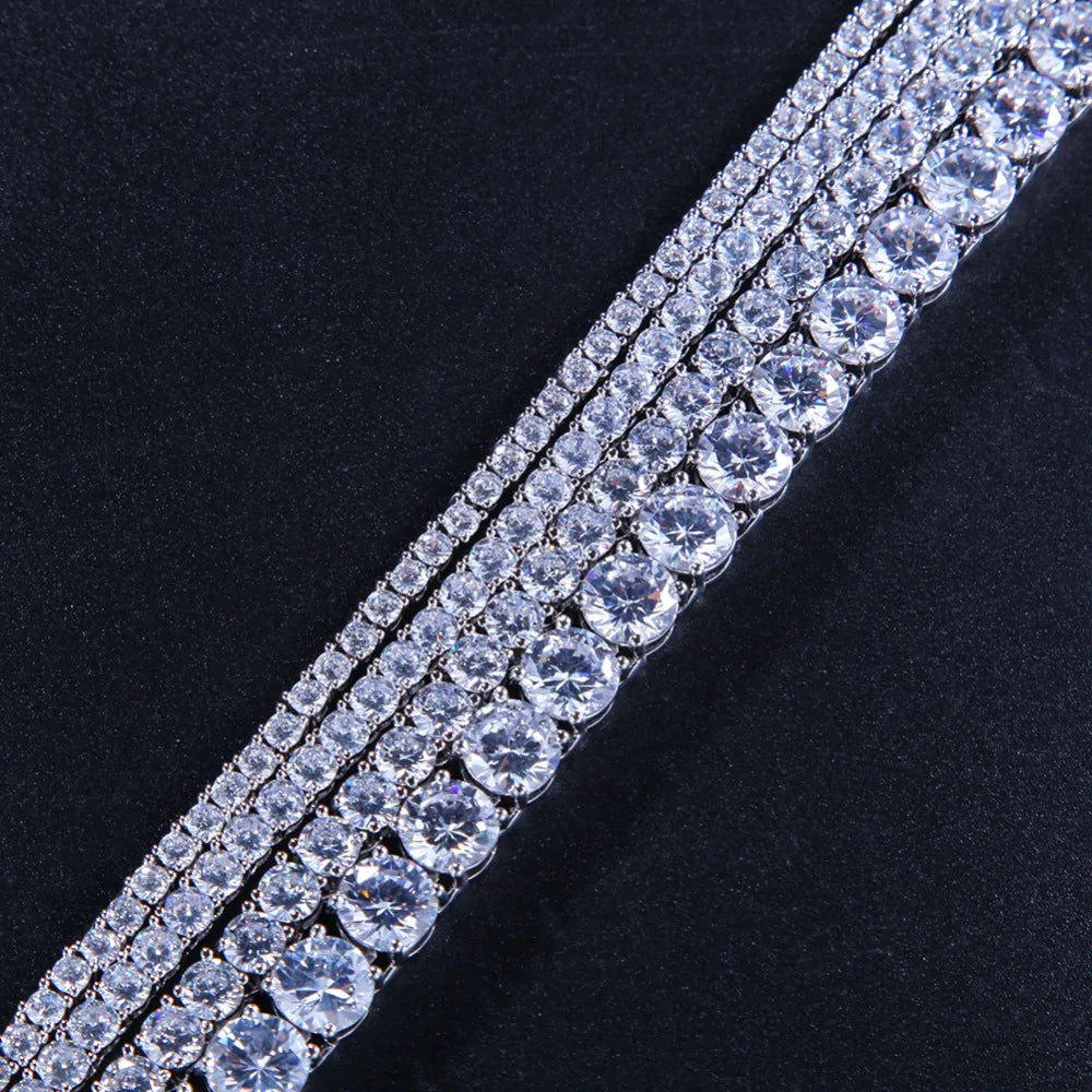 Monaco Cubic Zirconia Tennis Chain Necklace