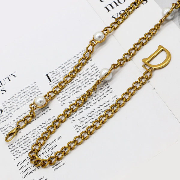 Amalia Bronze-Tone Chunky Link Waist Belly Chain